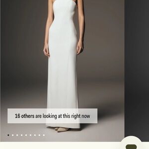 Meshki Kalila Strapless White dress